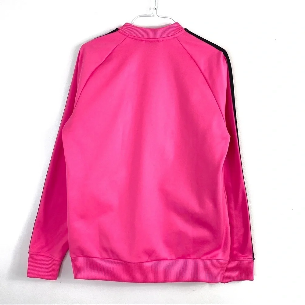 Adidas 3-Strip Zip up Truck Jacket Neon Pink